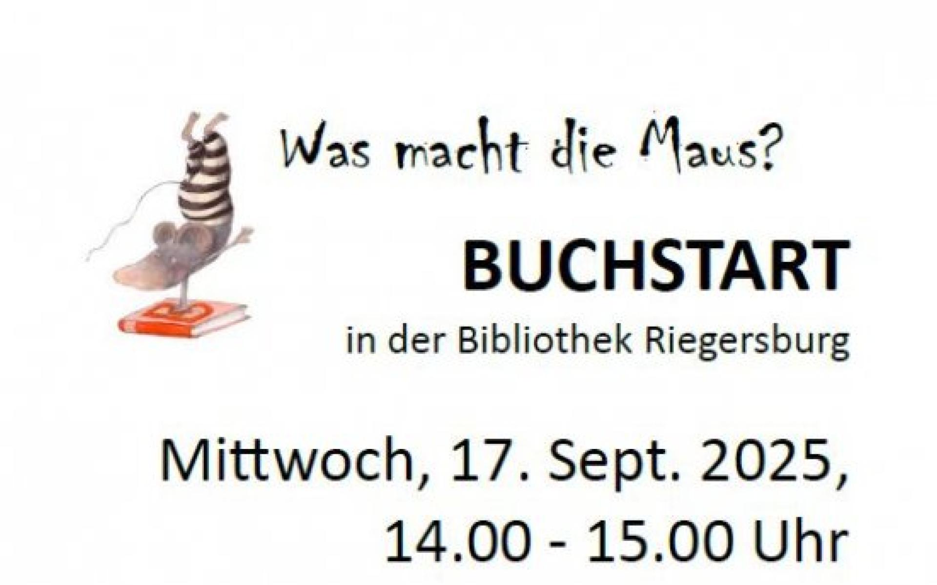 Flyer Buchstart 2025 Bibliothek Riegersburg